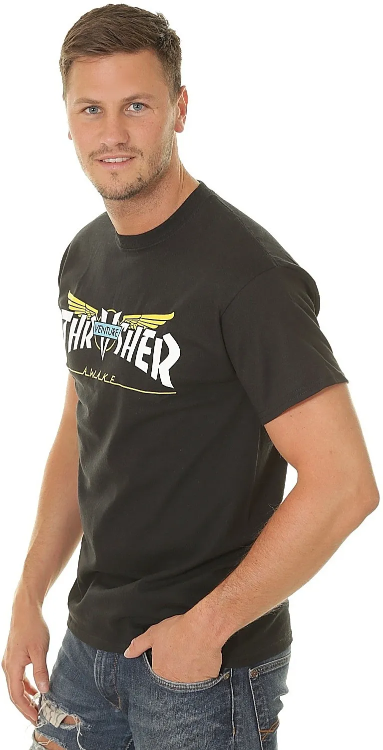 T-Shirt Thrasher Venture Collab - Black - men´s