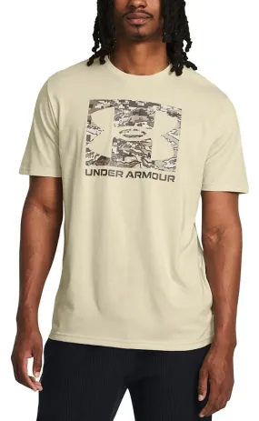 T-Shirt Under Armour ABC Camo Boxed Logo - Shiny Gunmetal/Timberwolff Taupe - men´s