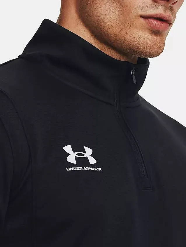 T-Shirt Under Armour Challenger Midlayer LS - Black/White - men´s