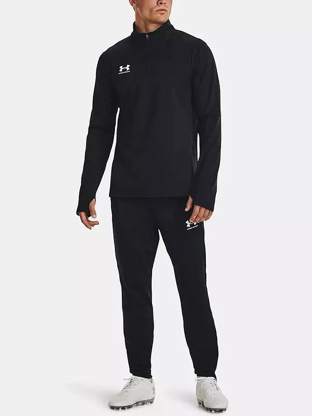 T-Shirt Under Armour Challenger Midlayer LS - Black/White - men´s