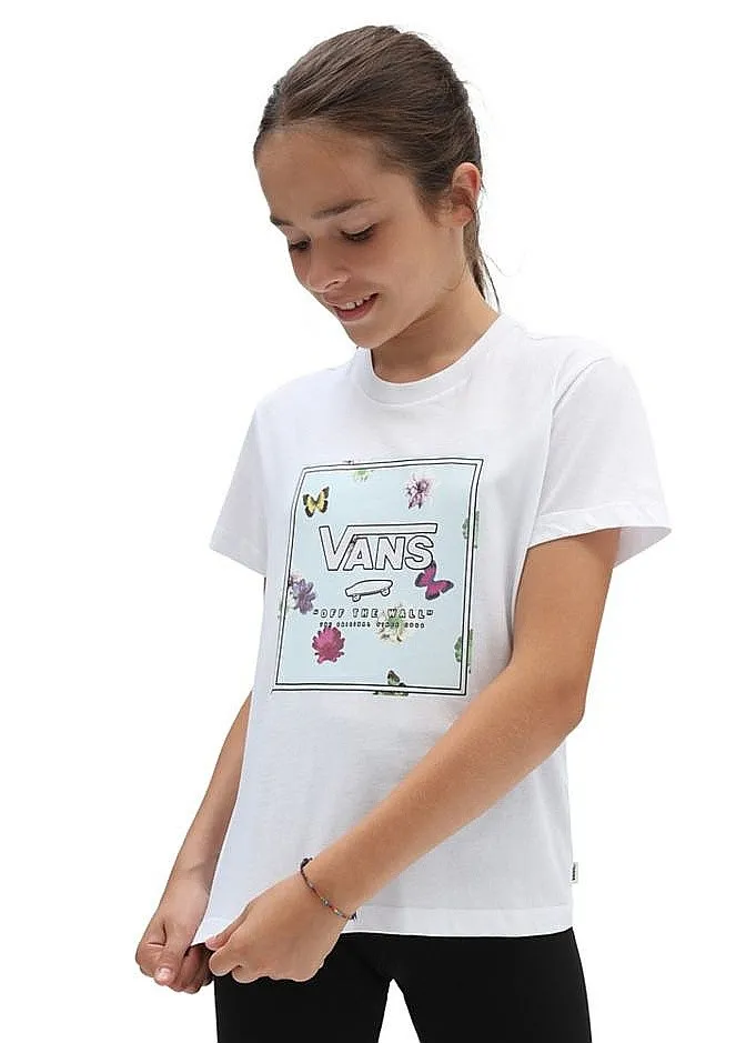 T-Shirt Vans Box Butter Floral - White - girl´s