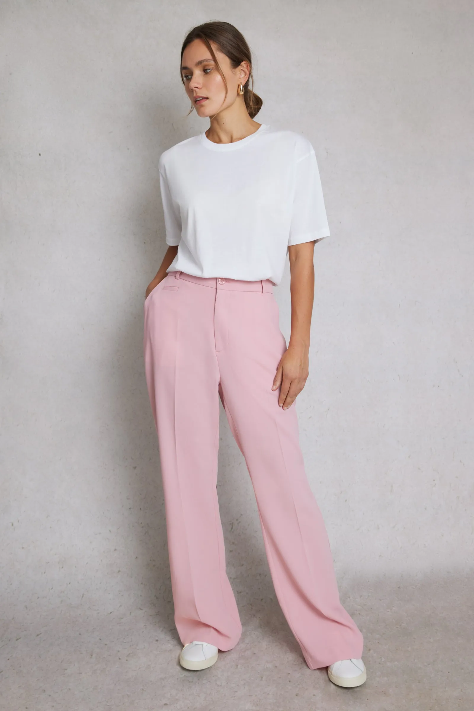 Tailored Trousers Light Pink