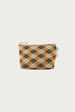 Takata x Beams Japan Flat Tatami Pouch - Argyle