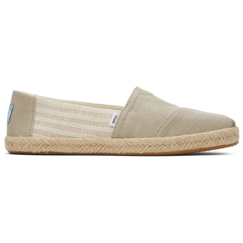 Tan Espadrilles with Stripes