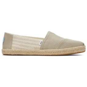 Tan Espadrilles with Stripes