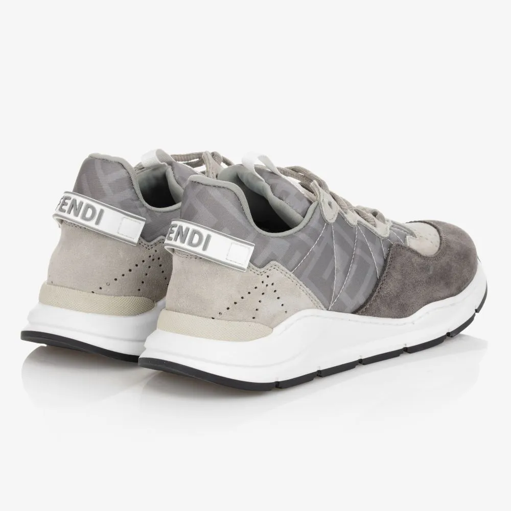 Teen Grey FF Logo Trainers