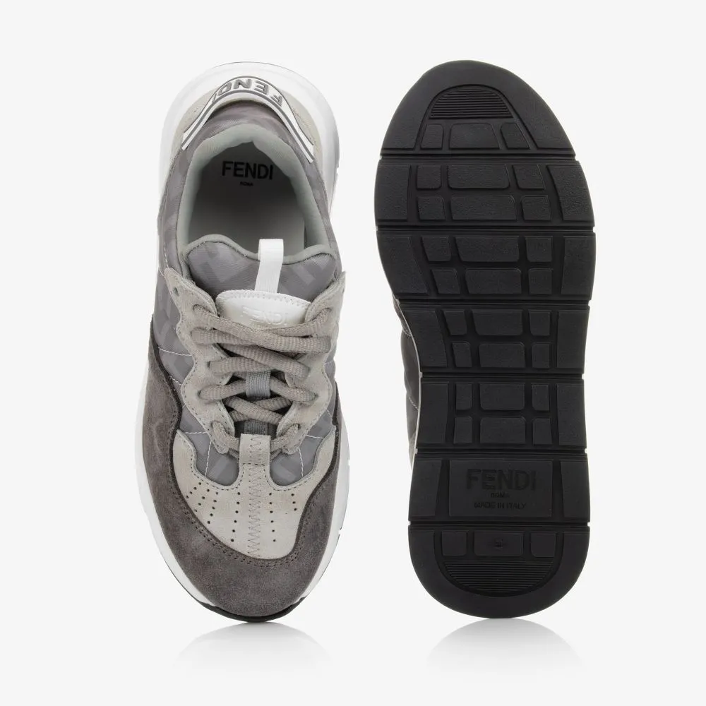 Teen Grey FF Logo Trainers