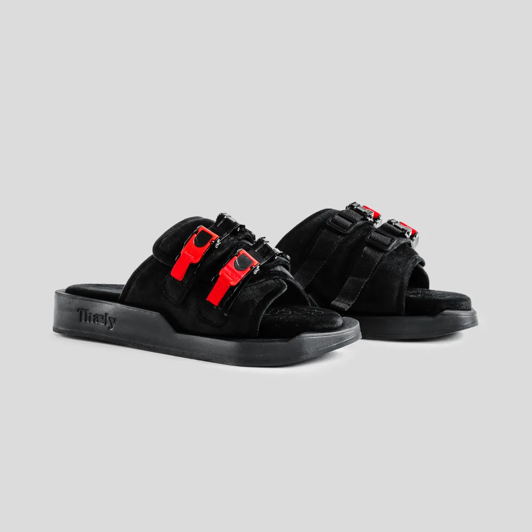 Thaely Black Bird Reflex Slide | Sustainable Slides