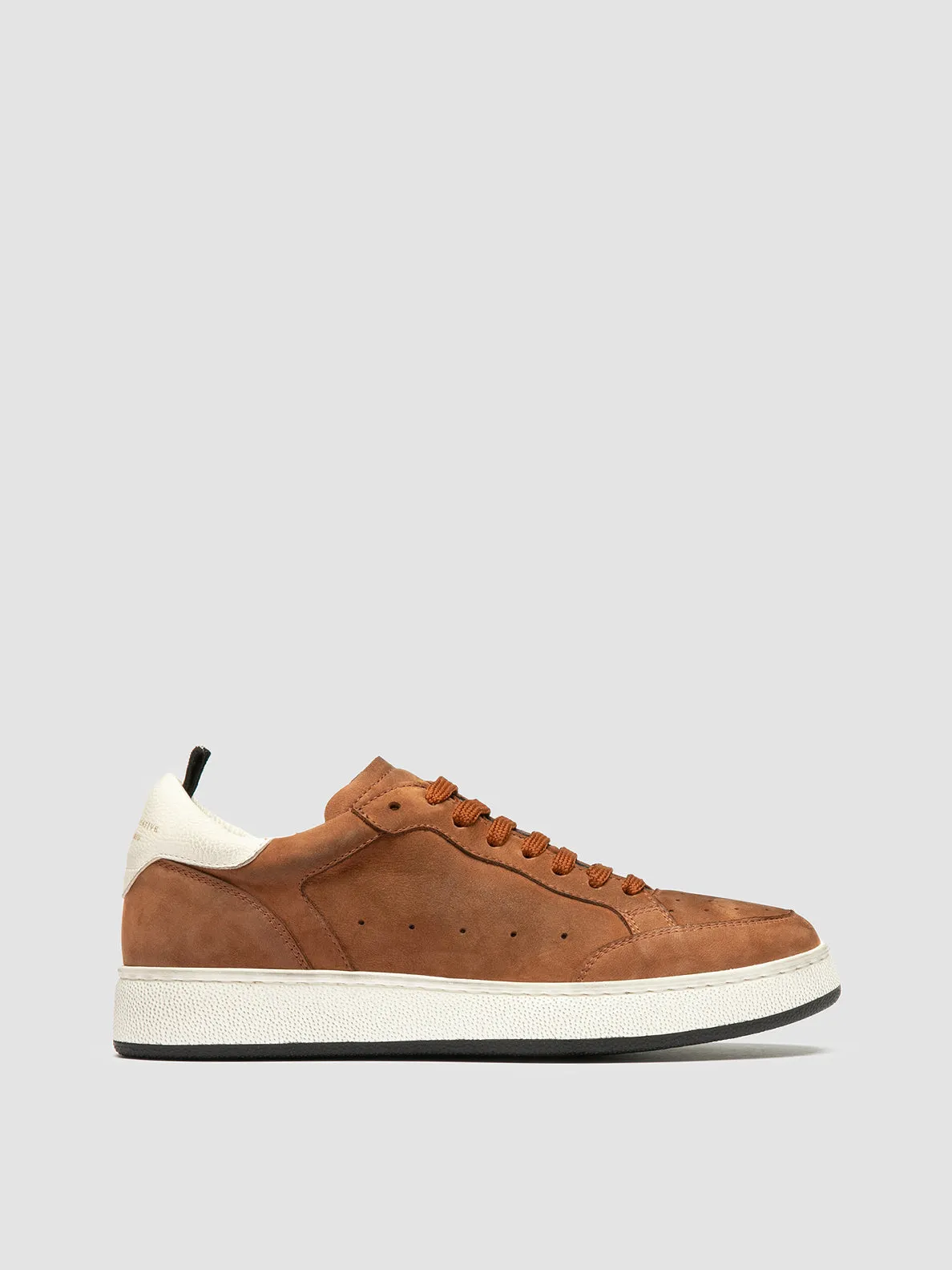 THE ANSWER 102 - Brown Nubuck Low Top Sneakers