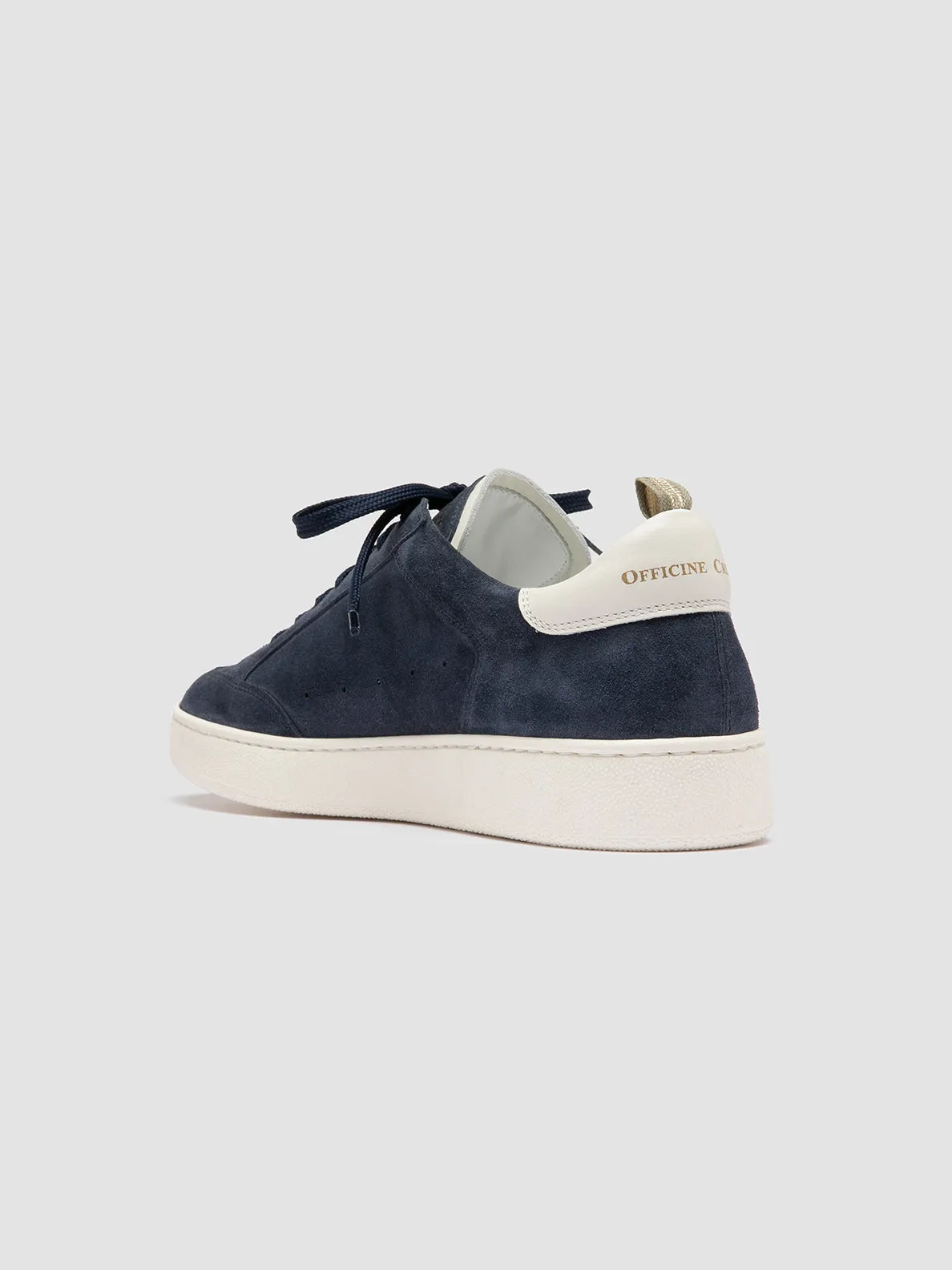 THE DIME 001 - Blue Suede Low Top Sneakers