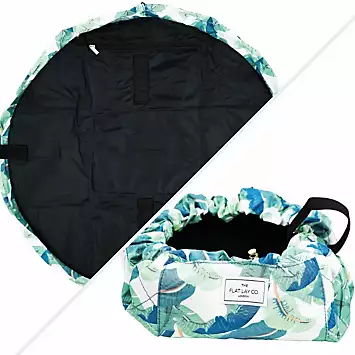 The Flat Lay Co. Tropical Leaves Open Flat Makeup Bag | Kaleidoscope