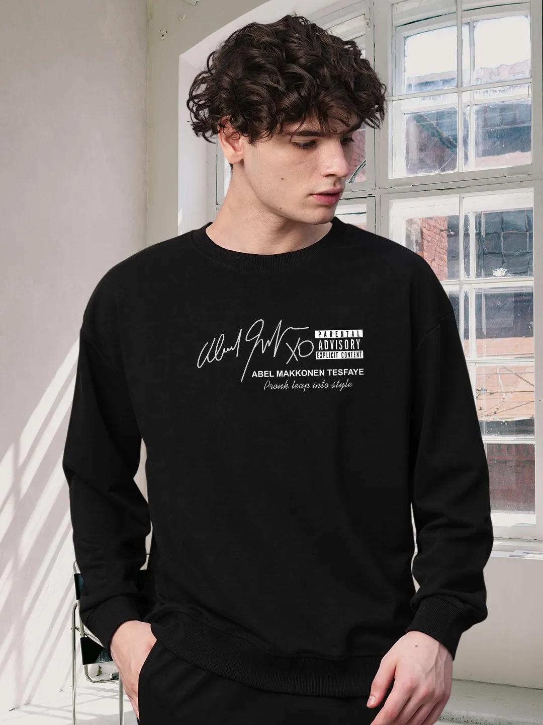 The Weeknd Drop Shoulder Premium Terry Sweatshirt