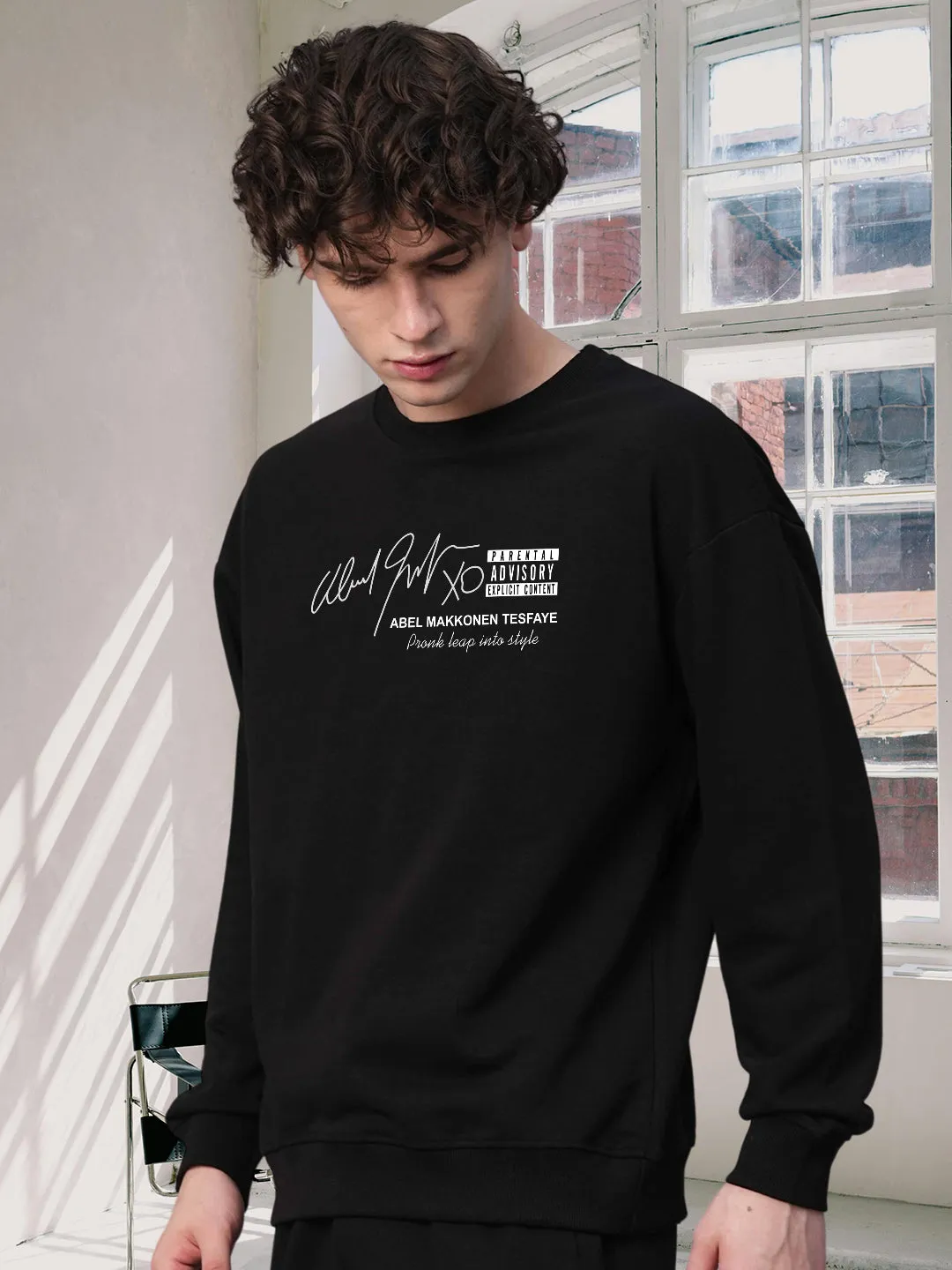 The Weeknd Drop Shoulder Premium Terry Sweatshirt