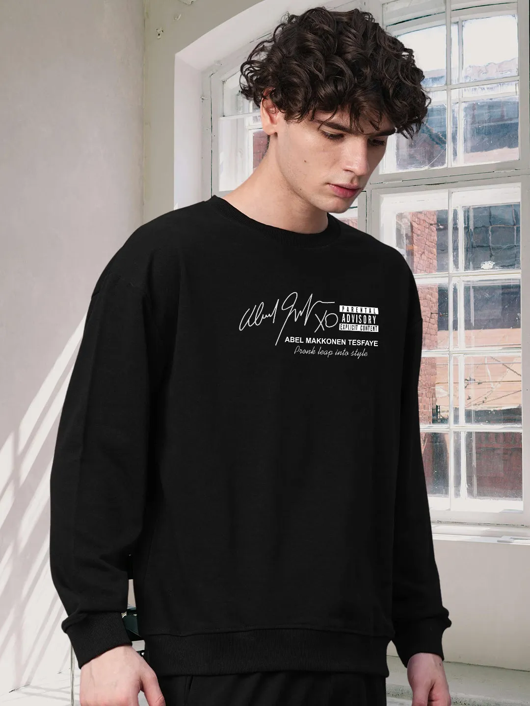 The Weeknd Drop Shoulder Premium Terry Sweatshirt