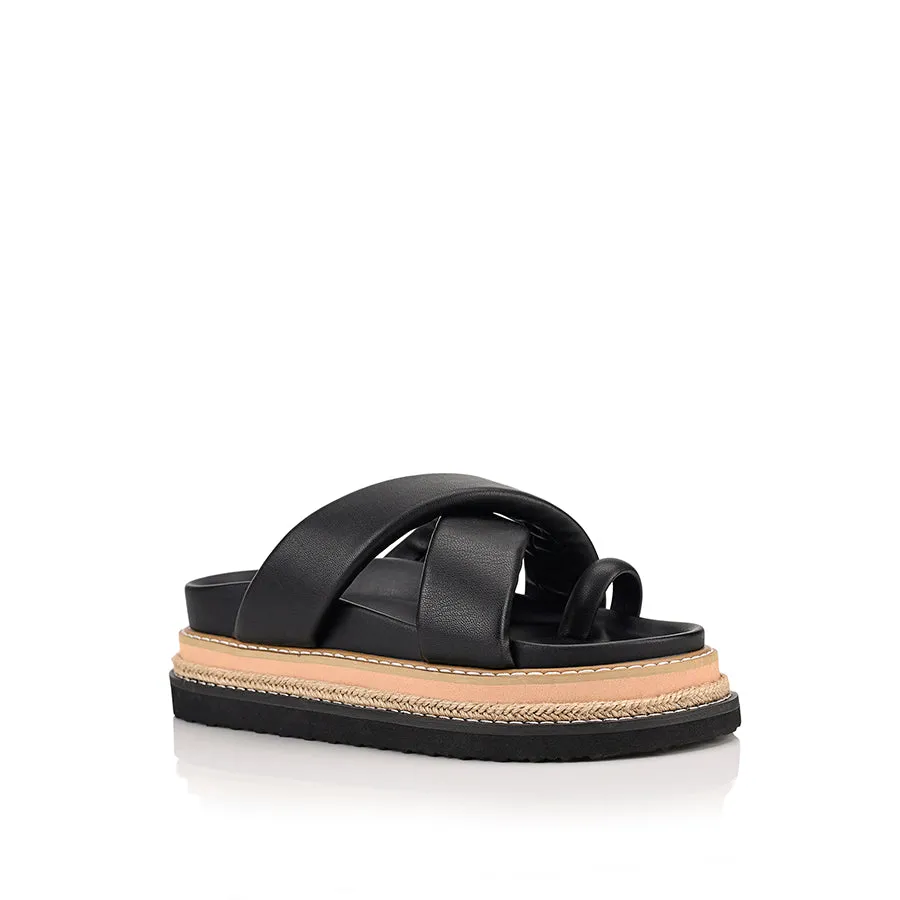 Thelma Flatform Slides - Black