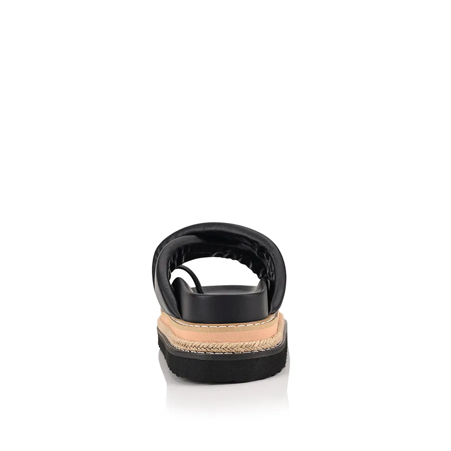 Thelma Flatform Slides - Black