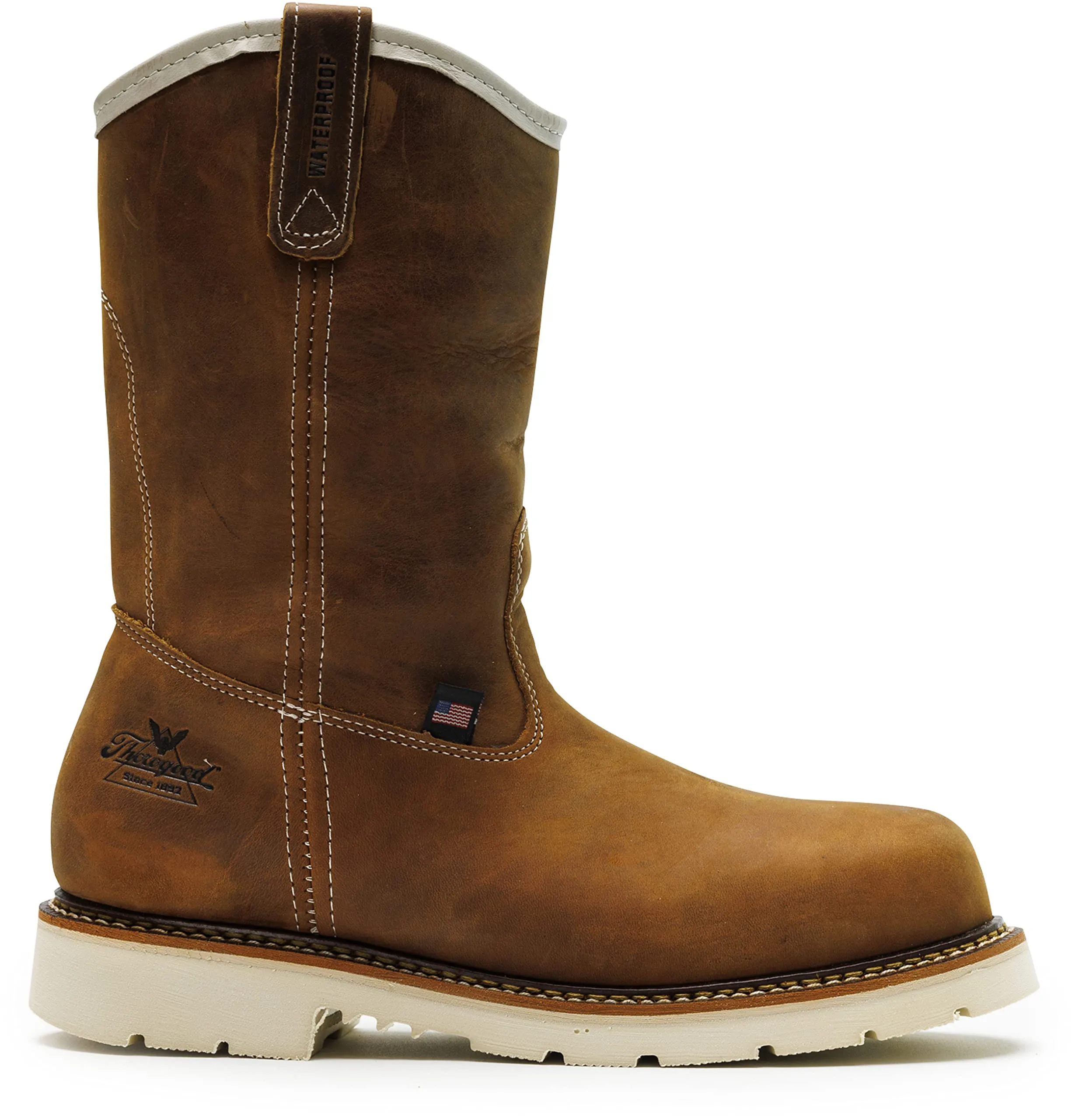 Thorogood Men's Waterproof Pull On Work Boot.