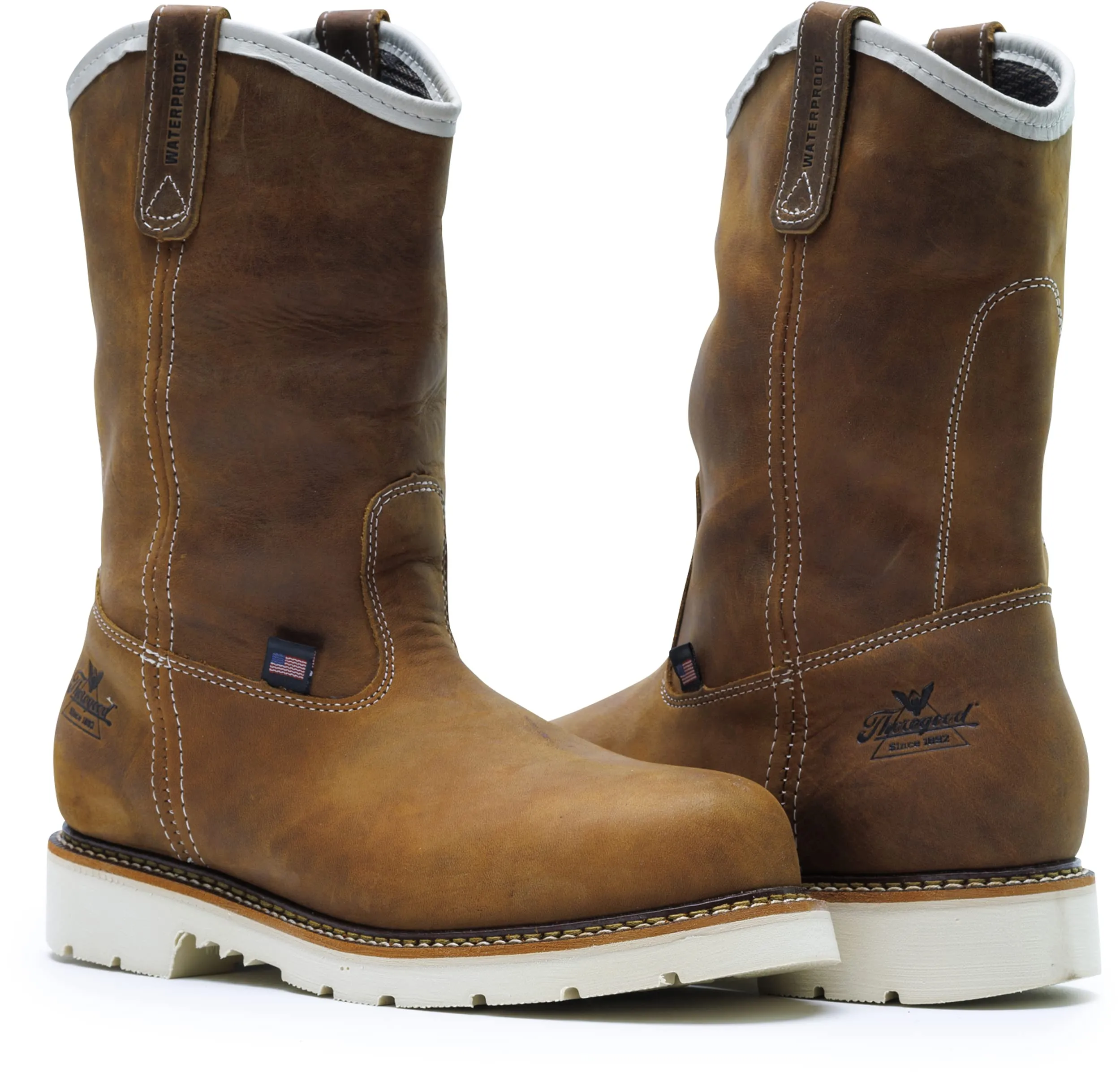 Thorogood Men's Waterproof Pull On Work Boot.