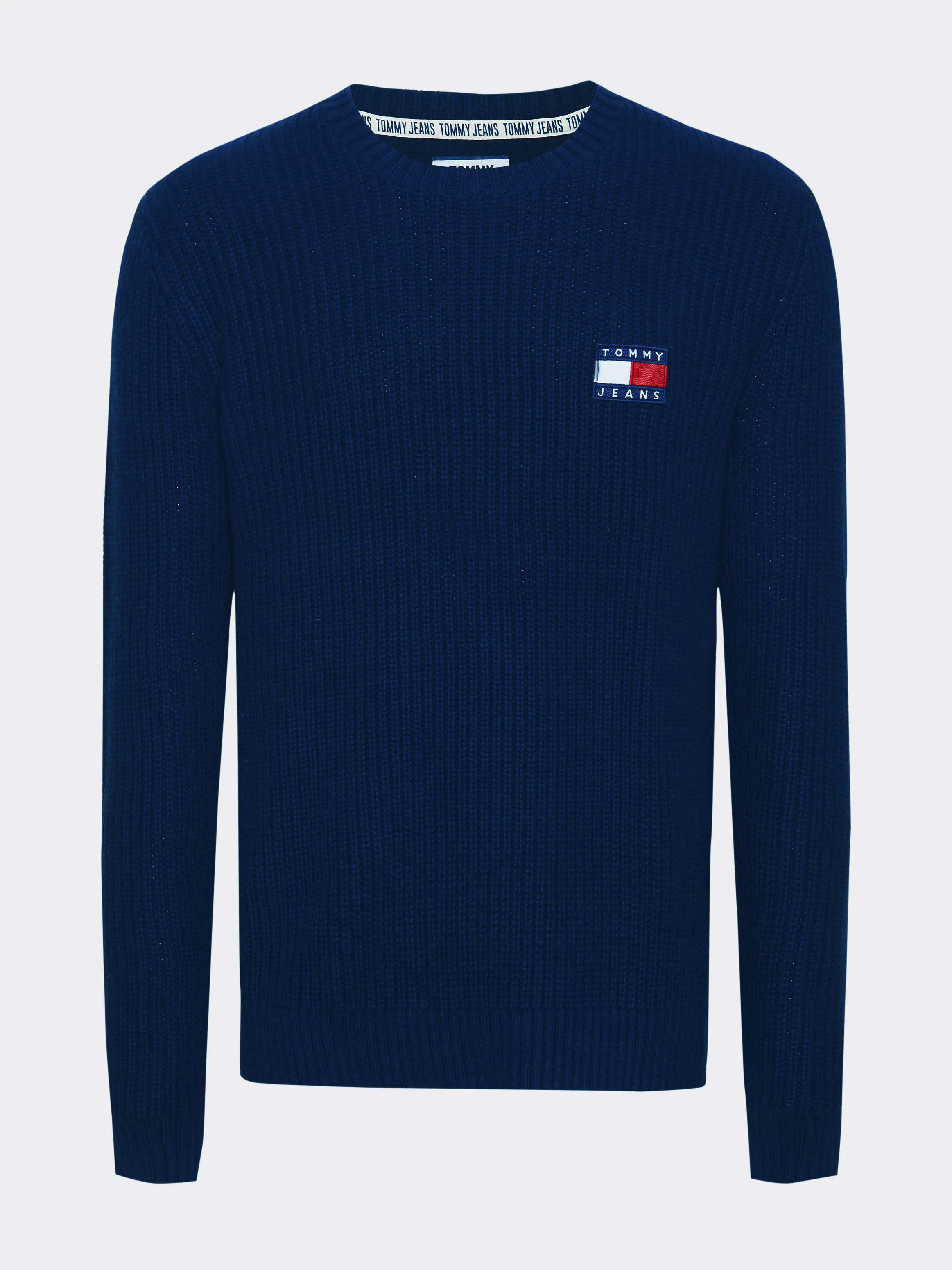 Tommy Hilfiger Jumper with Rib-knit Detail from the Badge Collection