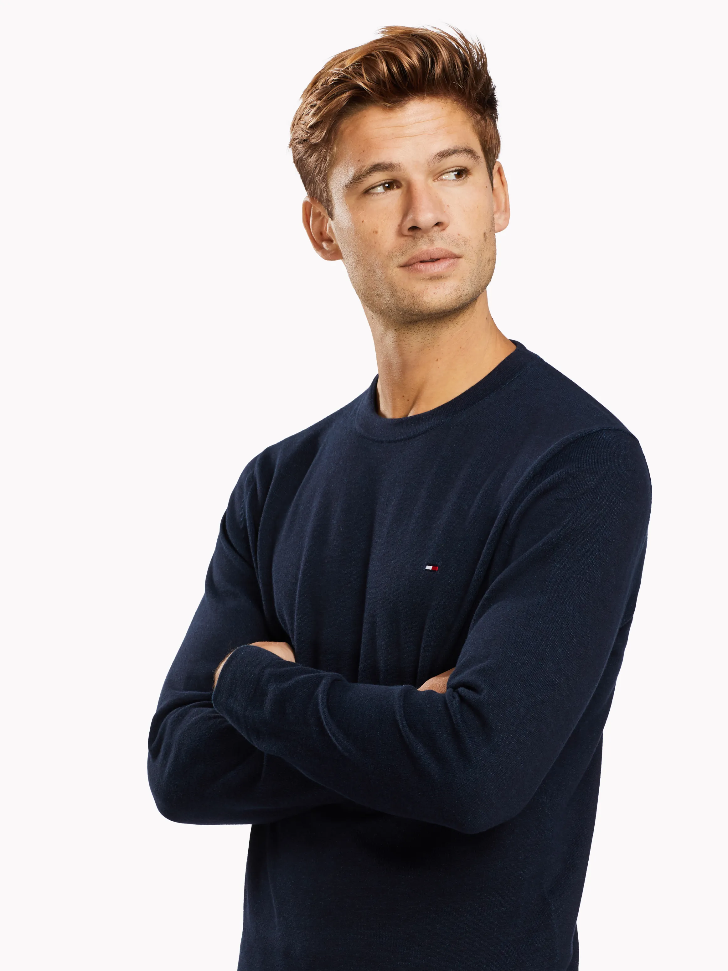 Tommy Hilfiger Doubleface Crew Neck Sweater Jumpers - Shop Now