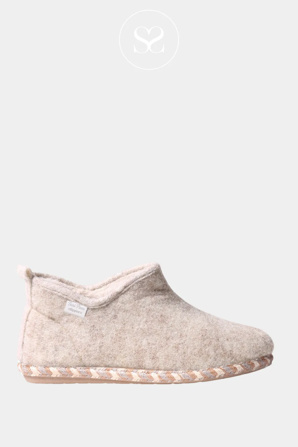 TONI PONS DUNA-FP ECRU FAUX FUR BOOTIE SLIPPERS