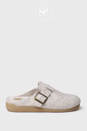 TONI PONS MIMA-FP ECRU FAUX FUR SLIDER SLIPPERS