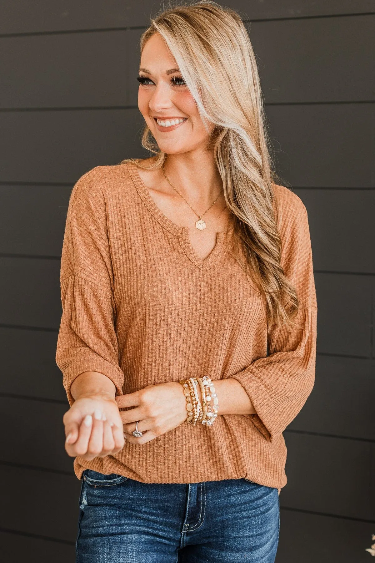 Clay Knit Top - Truly Myself