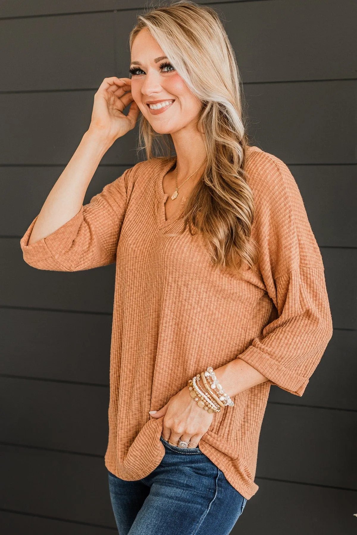 Clay Knit Top - Truly Myself