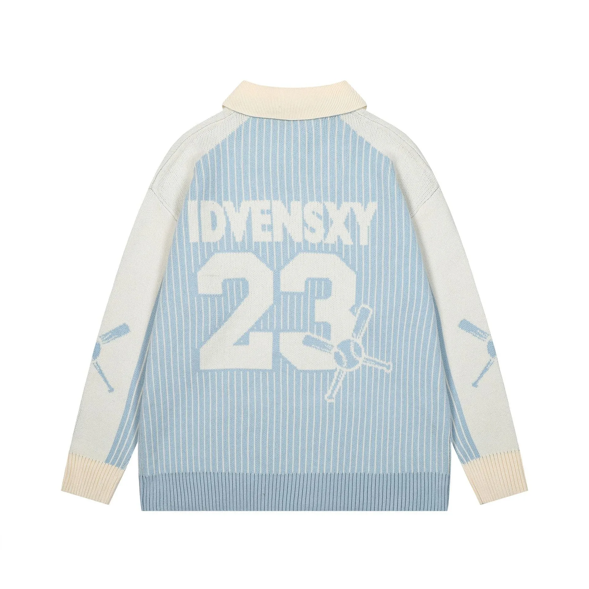 Varsity Charm | Embroidered Knit Sweater