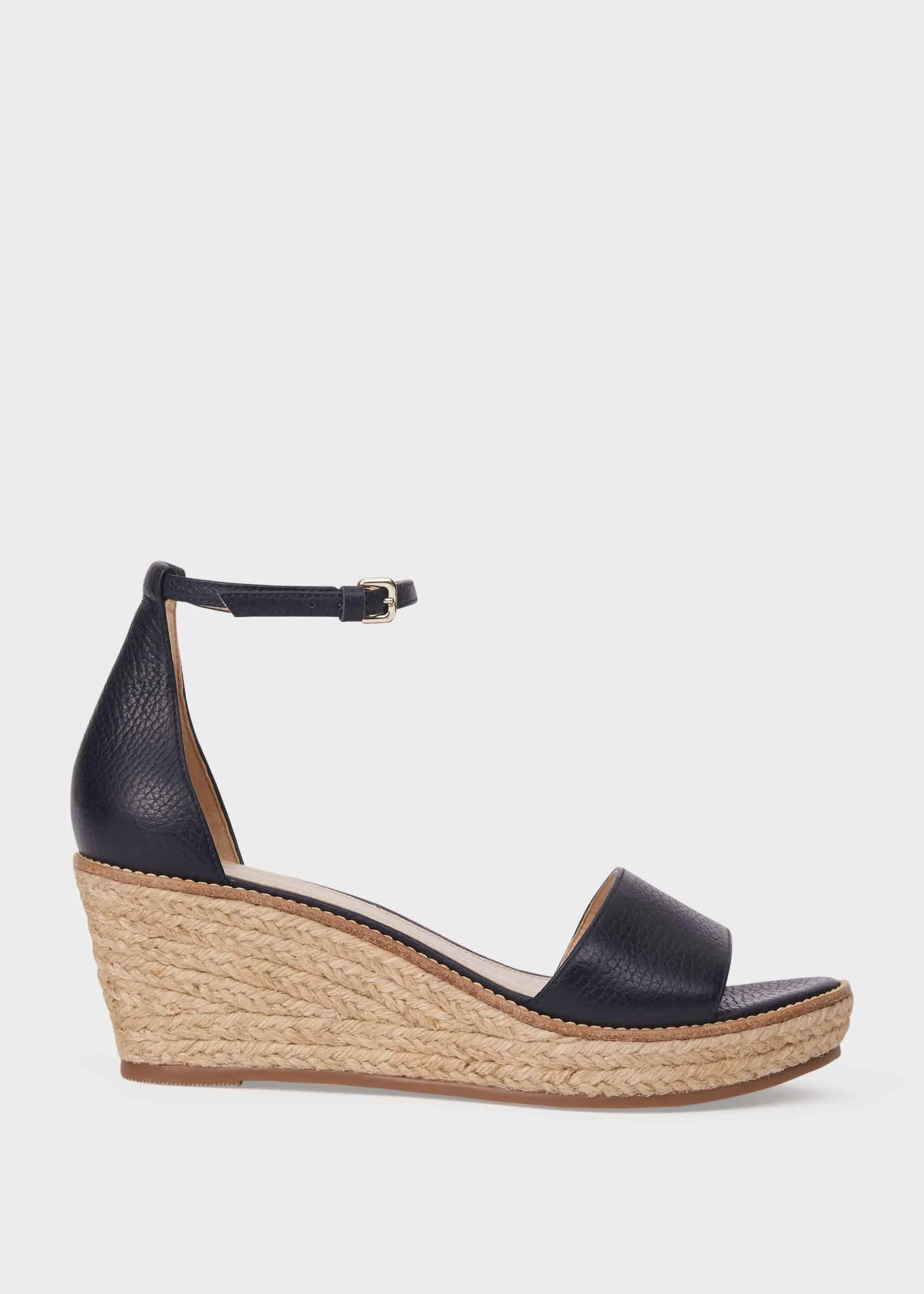 Vespa Leather Wedge Espadrilles