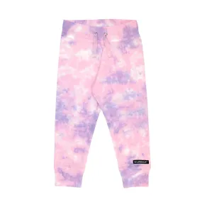 Lavender Raspberry Tie Dye Sweatpants by Villervalla