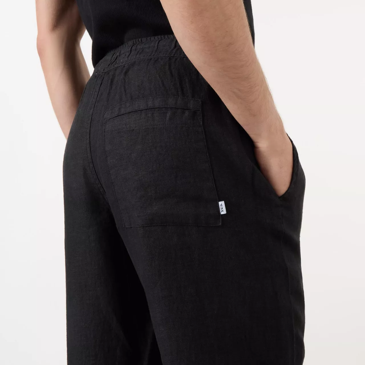 WAX LONDON Kurt Tapered Cropped Trousers - Black