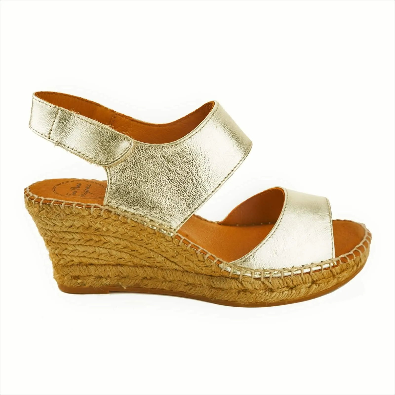 Wedge Sandal - Women's Sara-P Espadrille with Open Toe for Summer