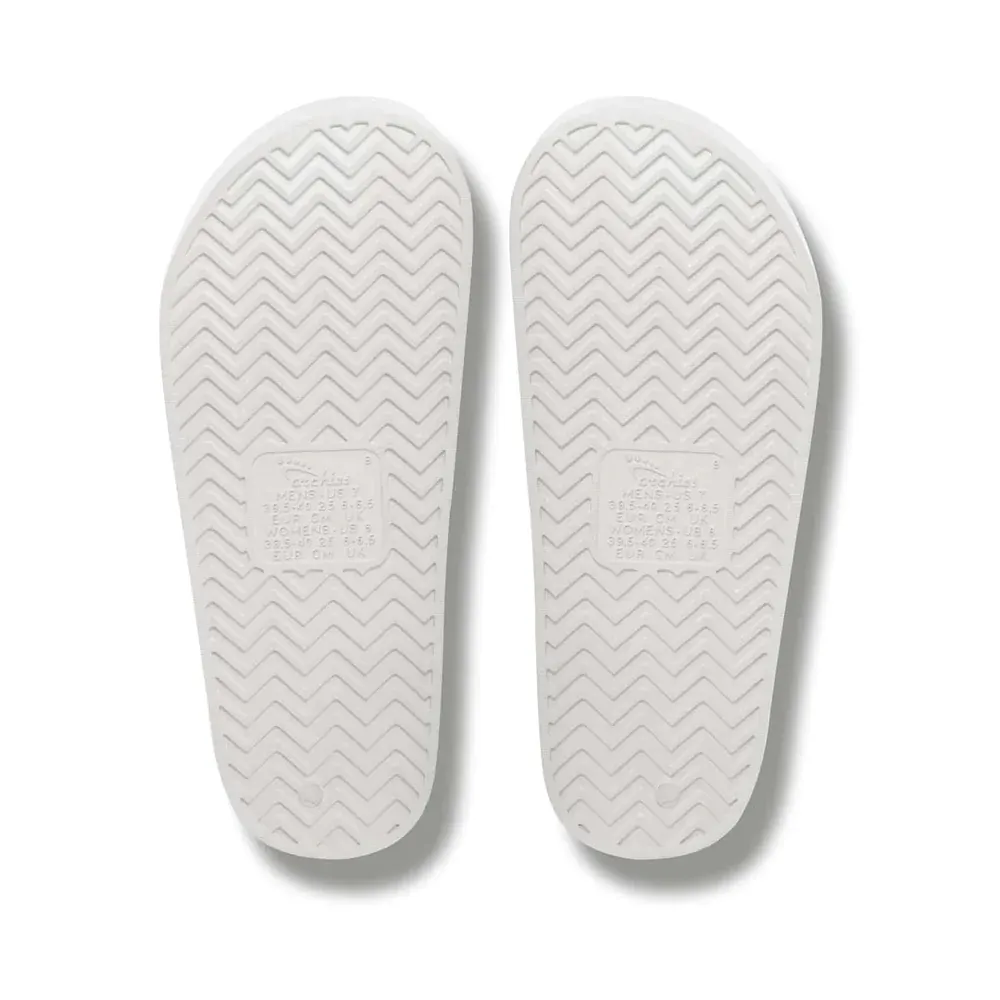 White Archies Slide Sandals