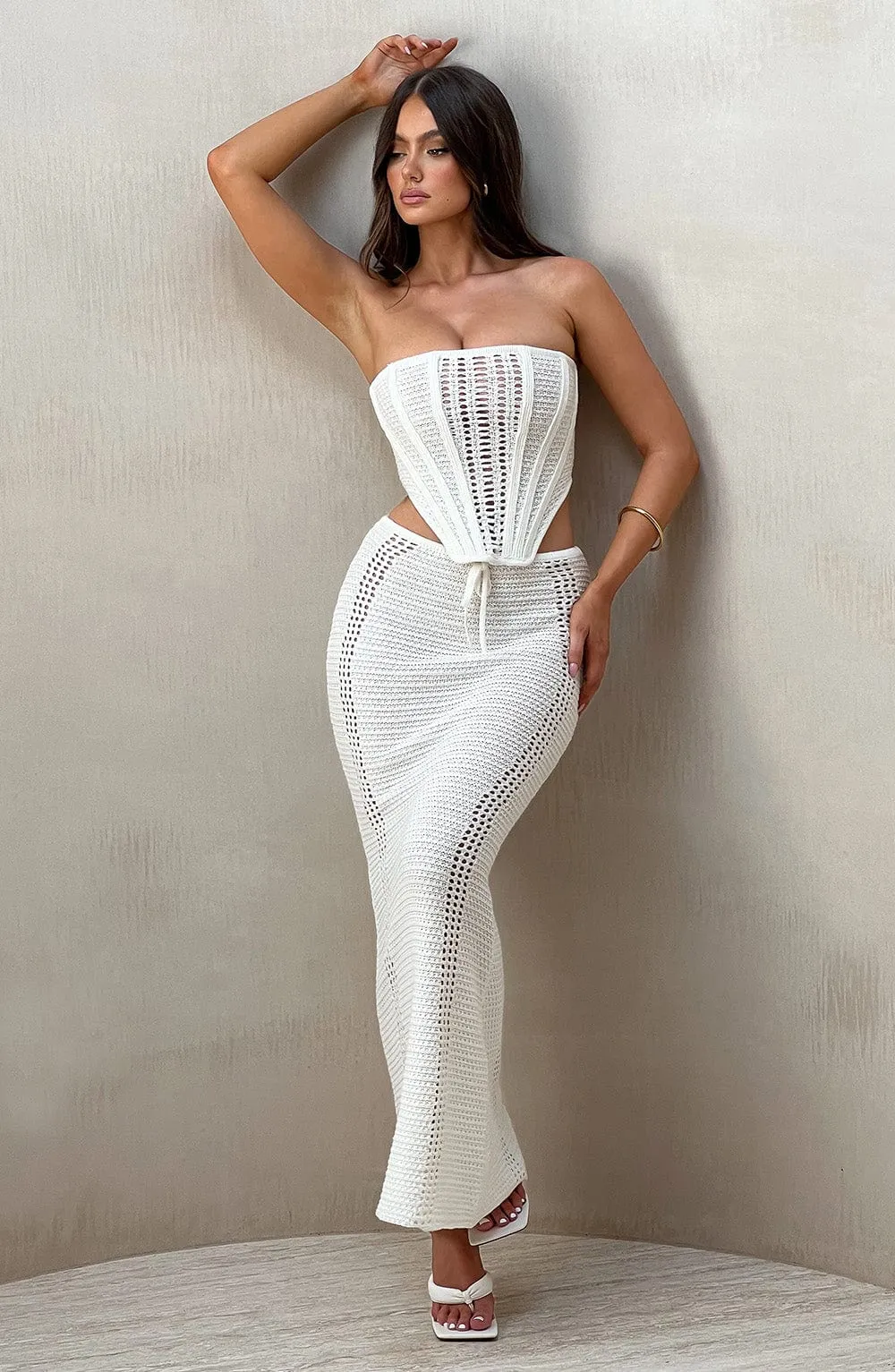 White Carly Corset