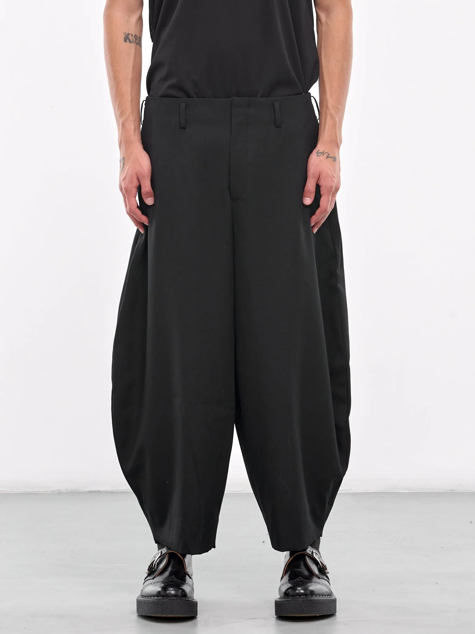 Wide Leg Trousers (PN-P055-051-BLACK)