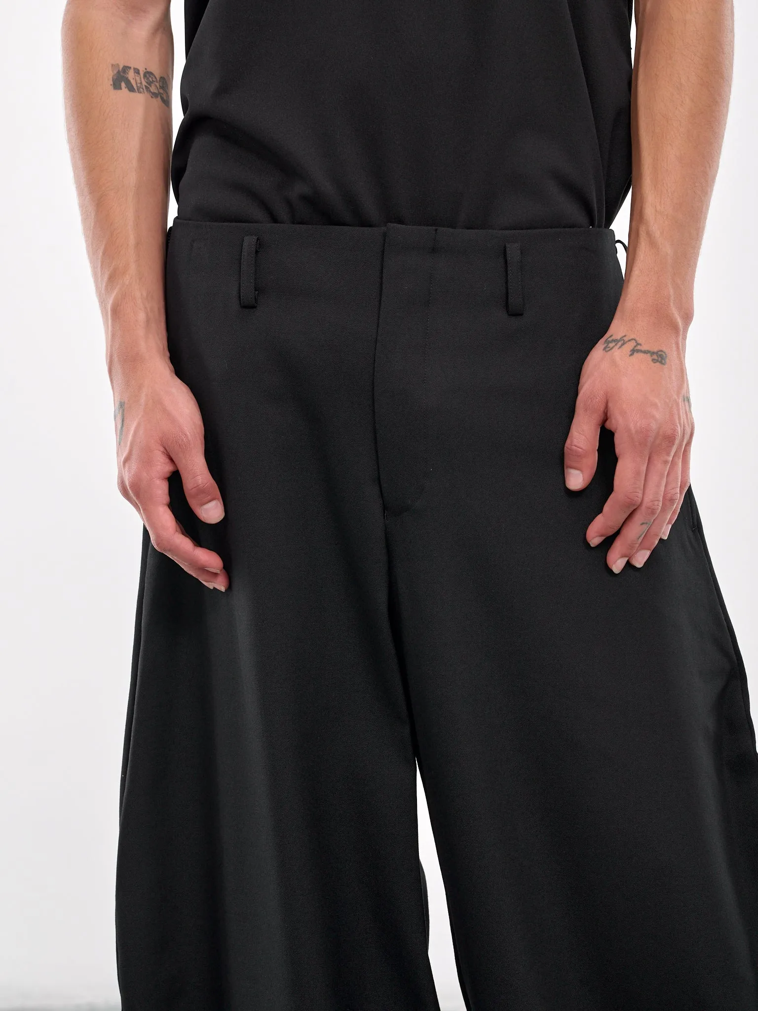 Wide Leg Trousers (PN-P055-051-BLACK)