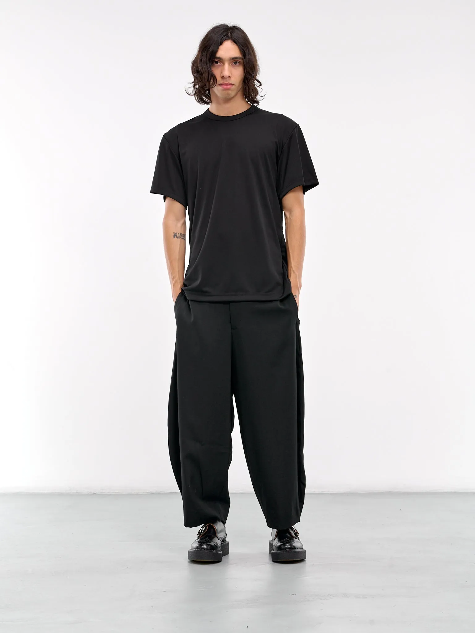 Wide Leg Trousers (PN-P055-051-BLACK)