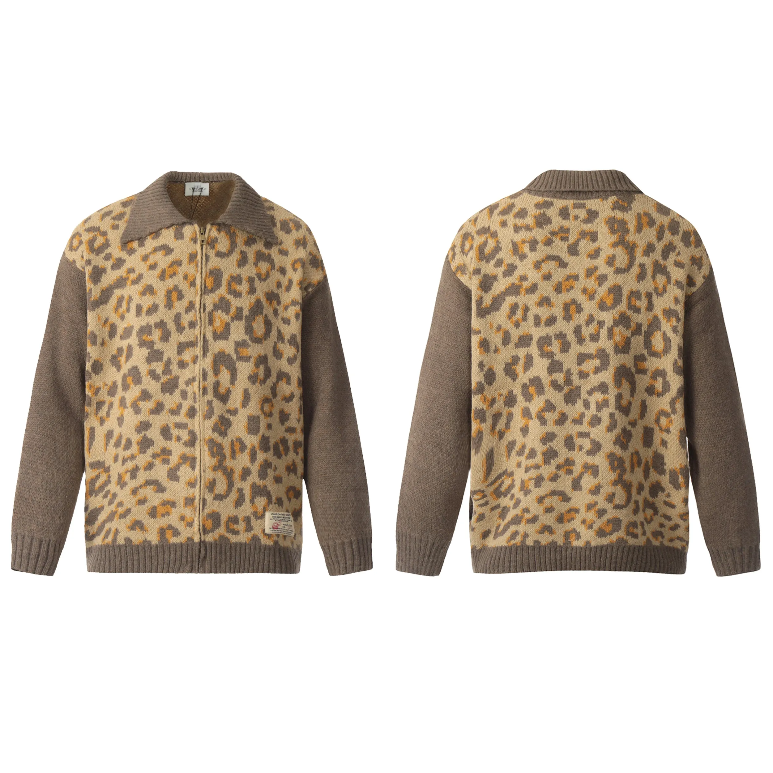 Wild Charm | Leopard Knit Jacket