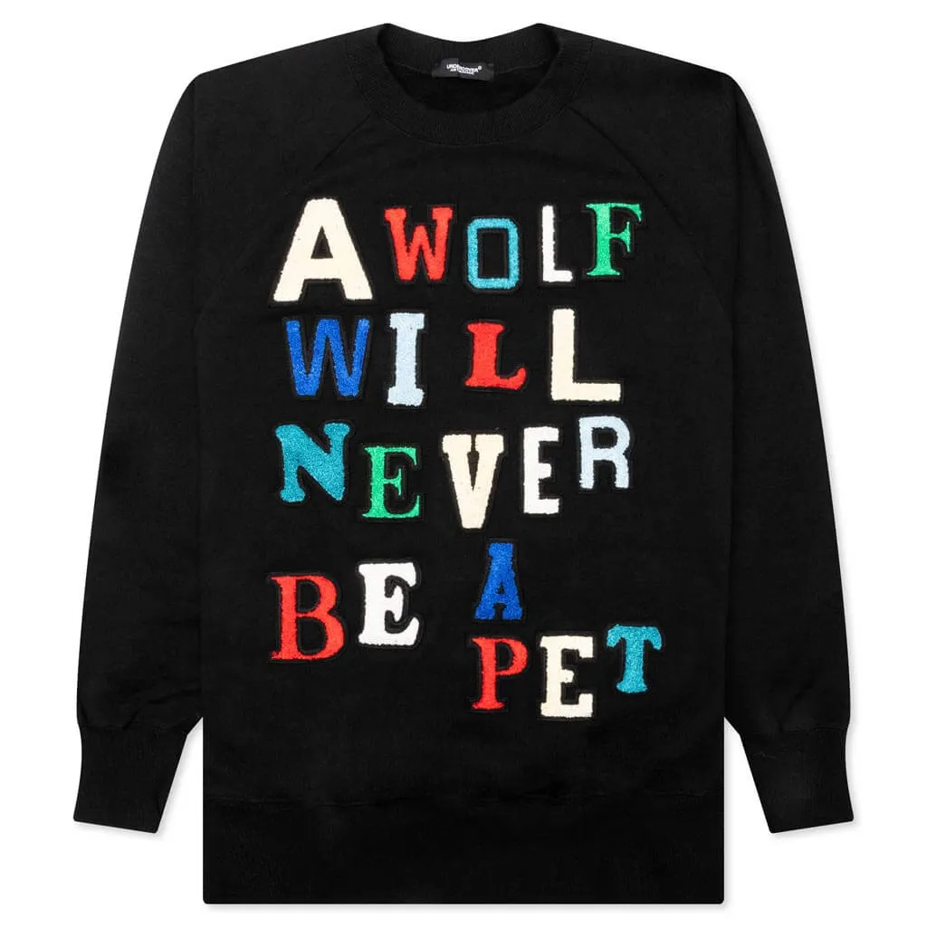 Wolf Sweatshirt in Black