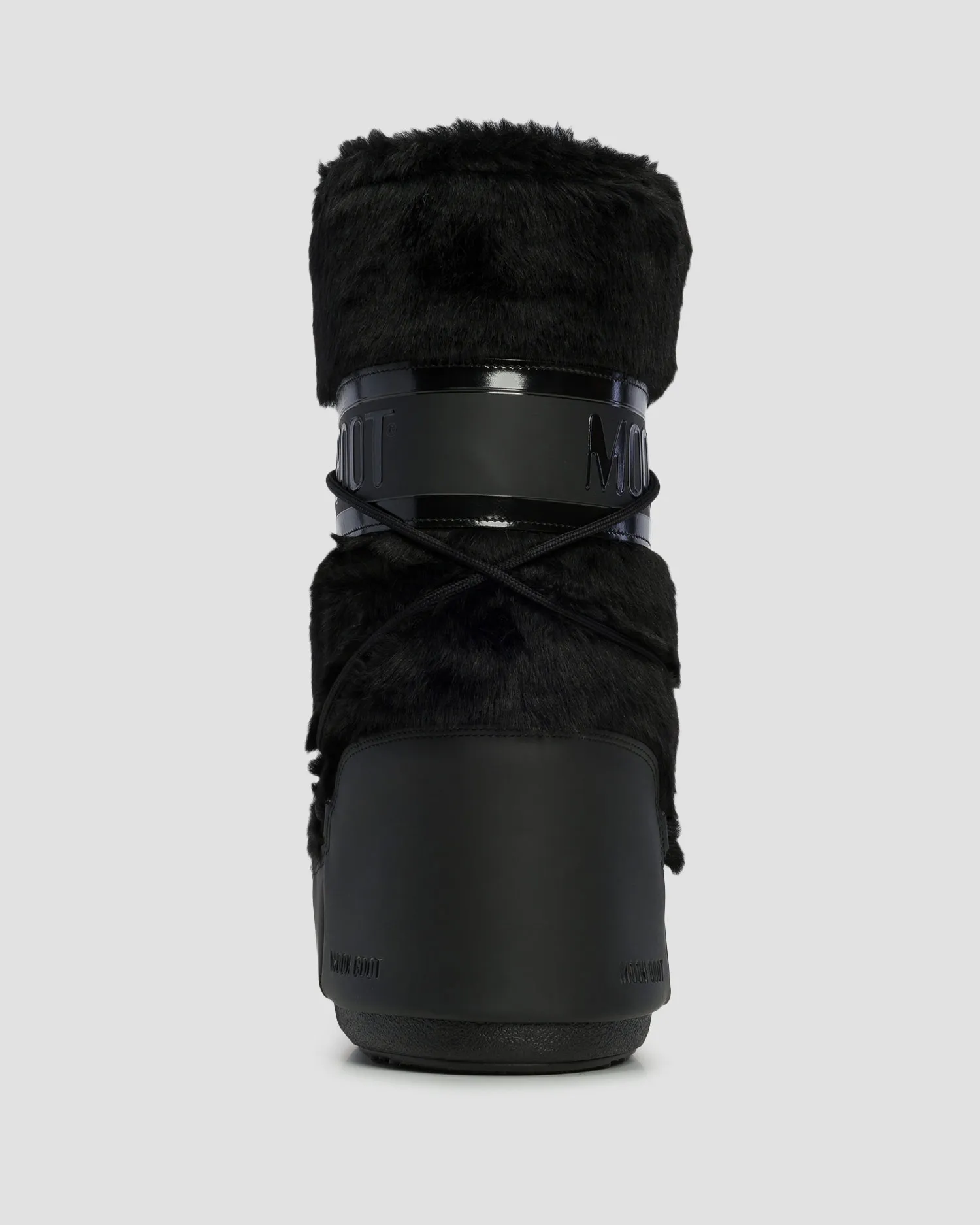 Women's black snow boots Moon Boot Icon Faux Fur 80D1408900-n001