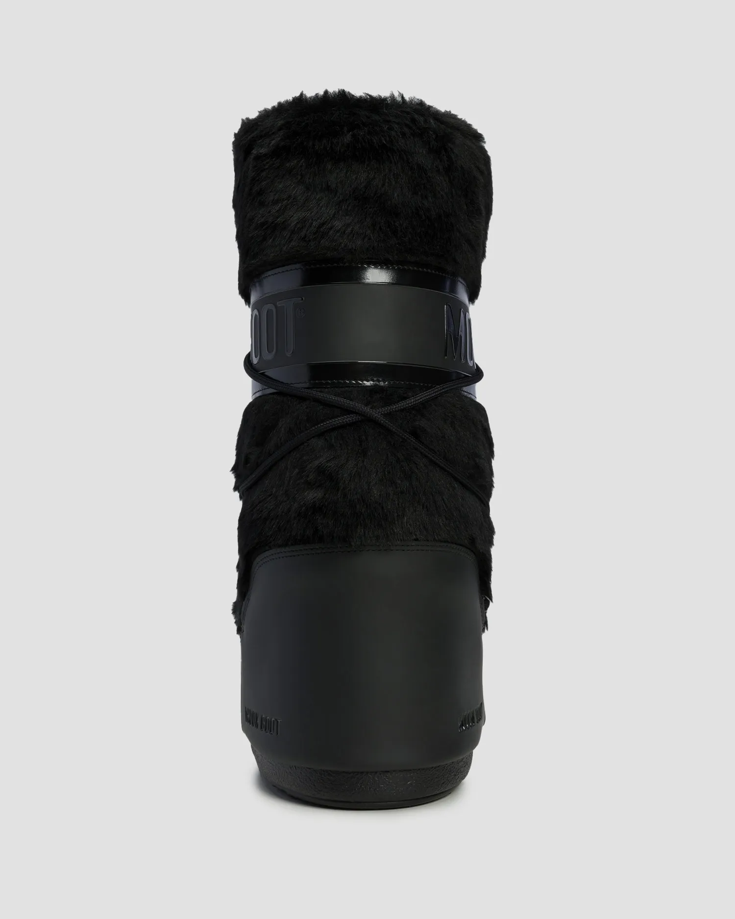 Women's black snow boots Moon Boot Icon Faux Fur 80D1408900-n001