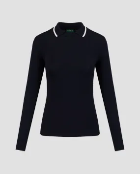 Women's knitted polo with sleeves Chervo Nolita N0007-599