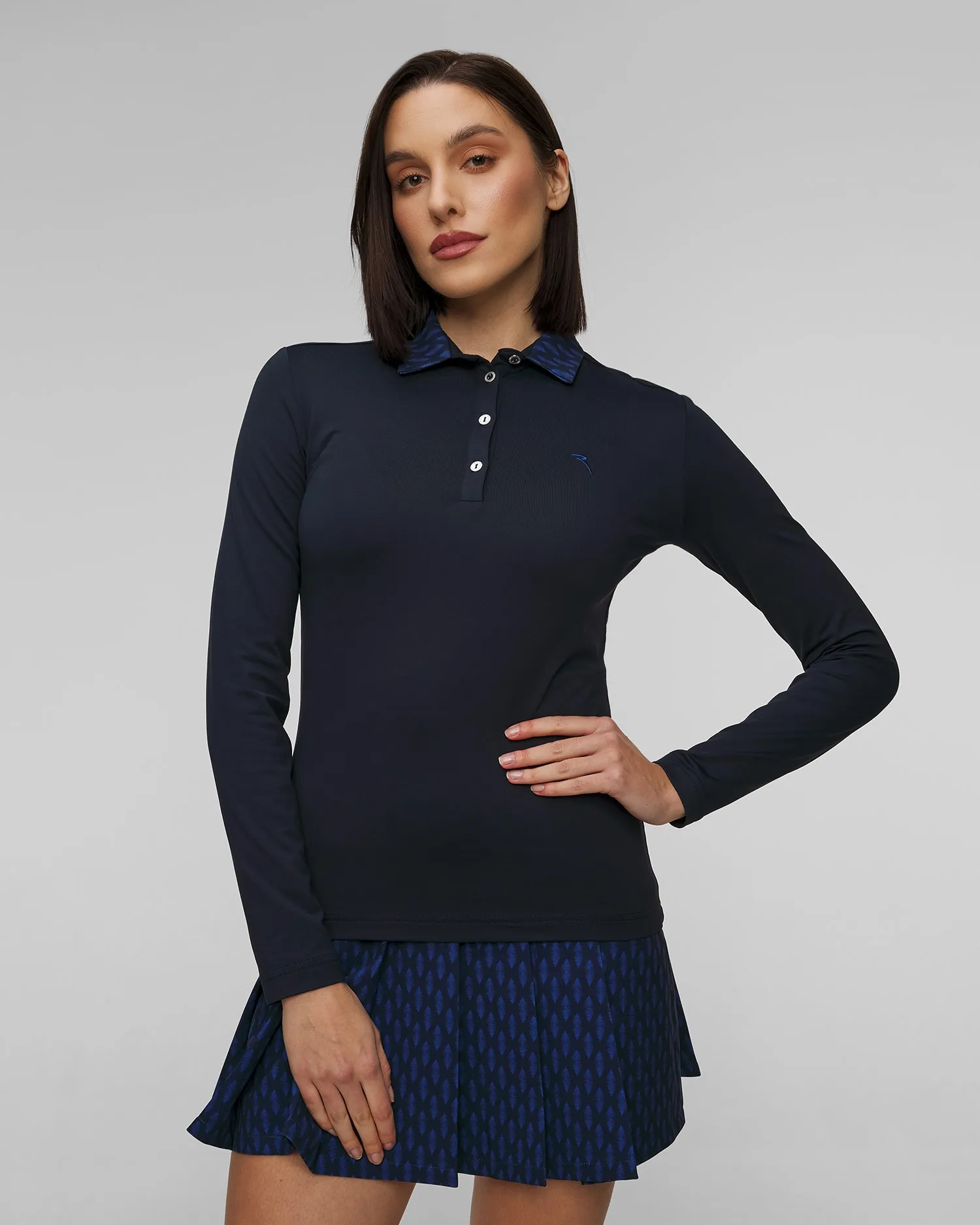 Women's long sleeve polo Chervo Affine A0005-599