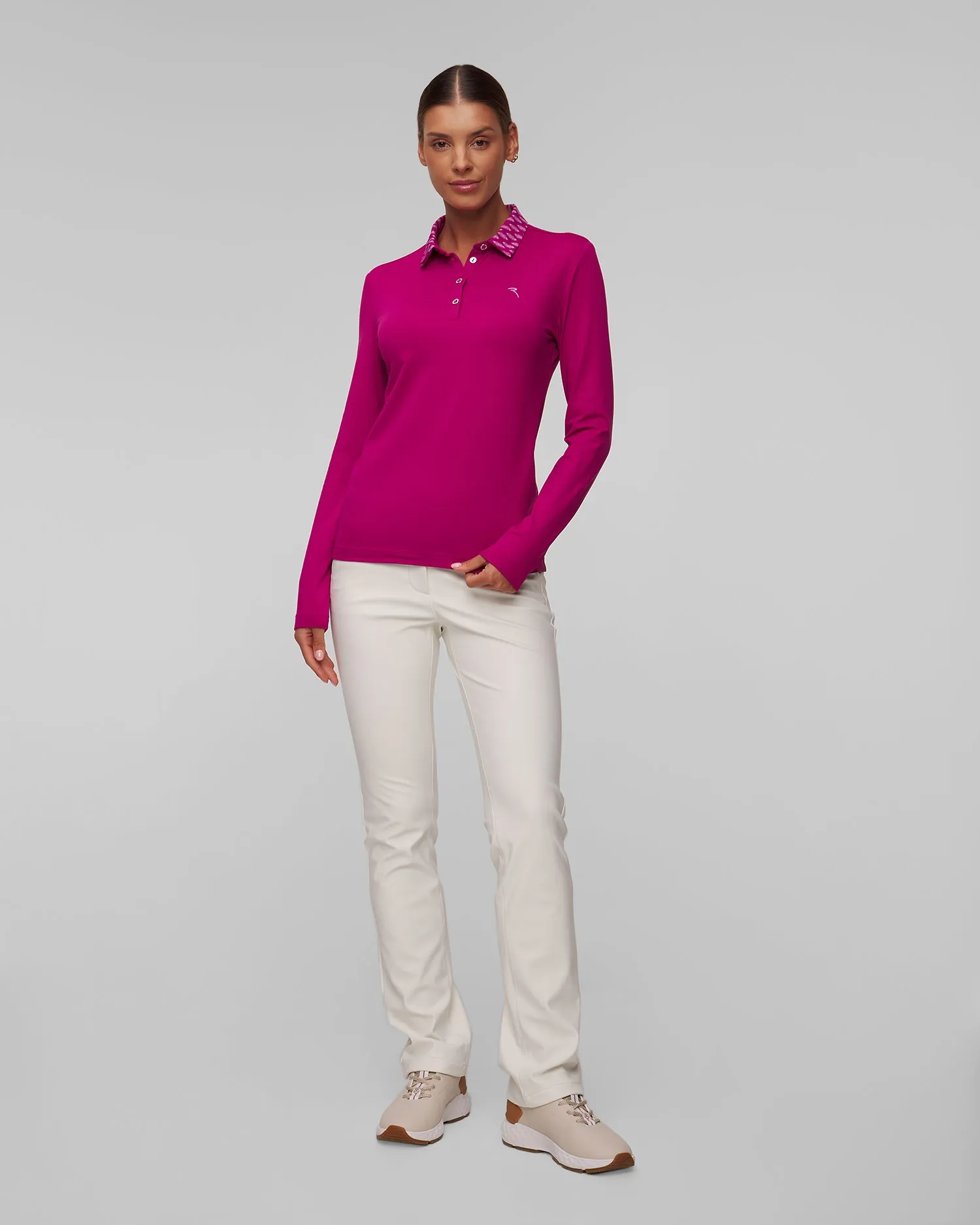 Women's long sleeve polo Chervo Affine A0005-7005