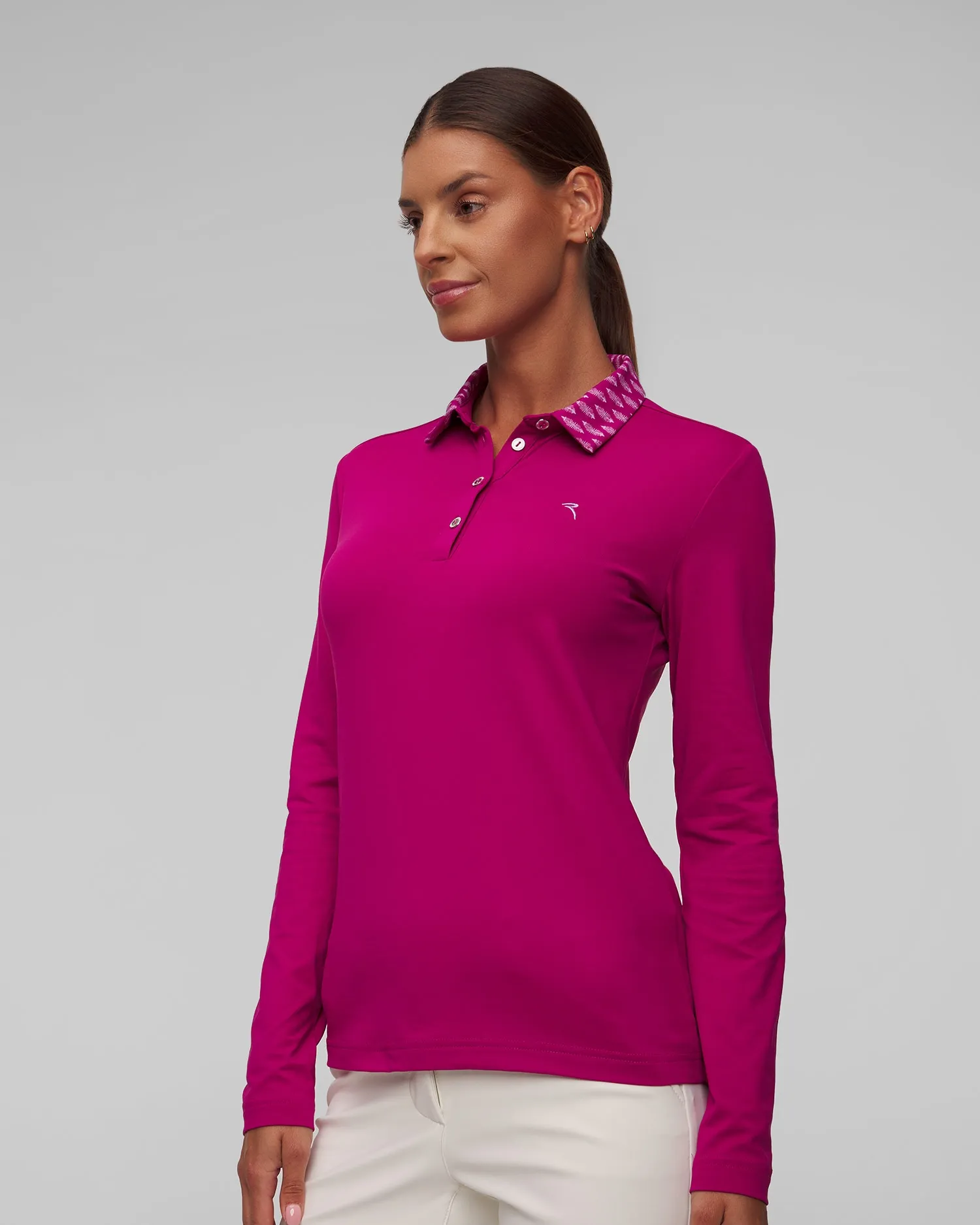 Women's long sleeve polo Chervo Affine A0005-7005