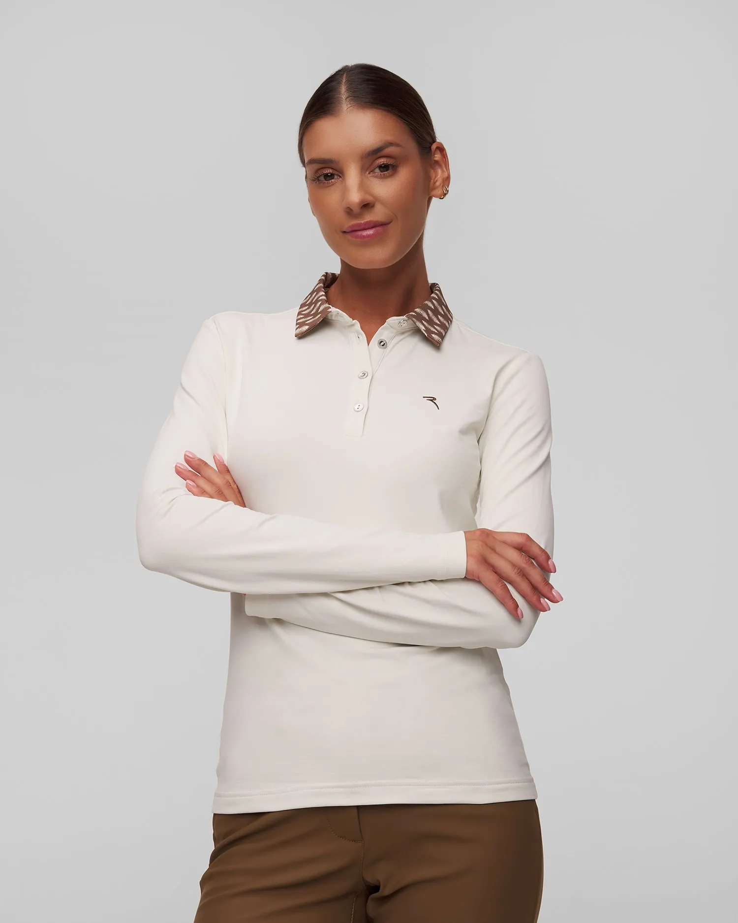 Women's long sleeve polo Chervo Affine A0005-a05