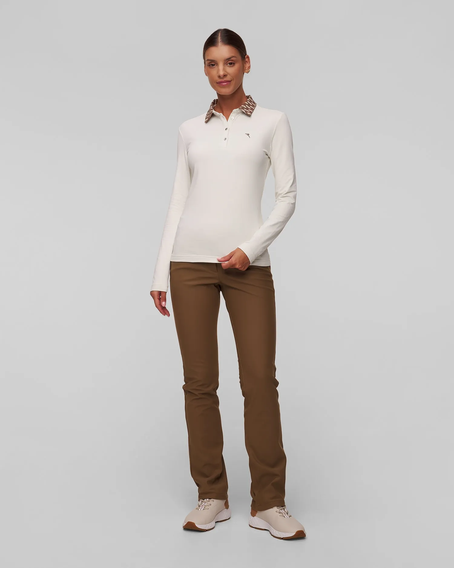 Women's long sleeve polo Chervo Affine A0005-a05