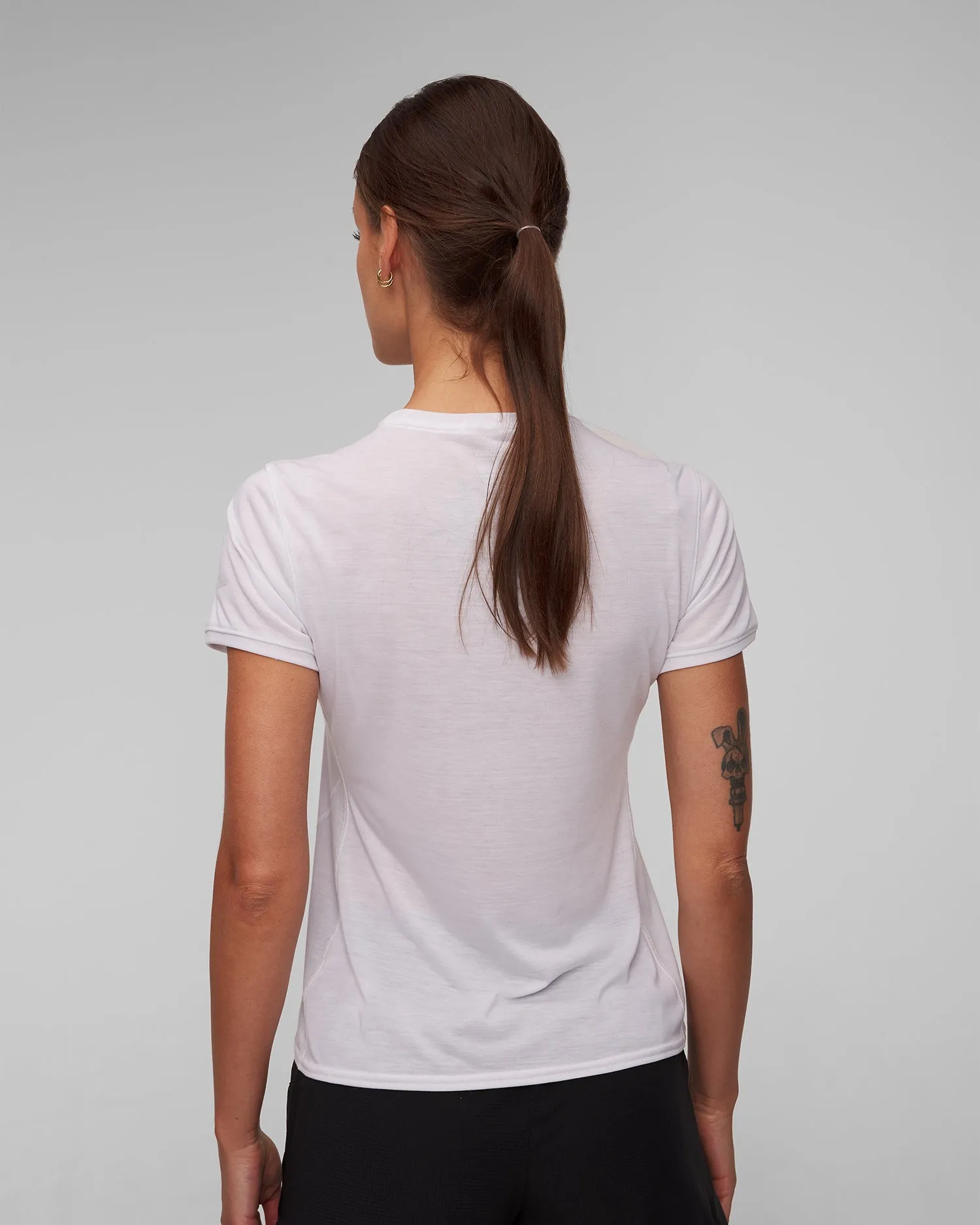 Women's T-shirt Brooks Distance 221669183-white-run-happy