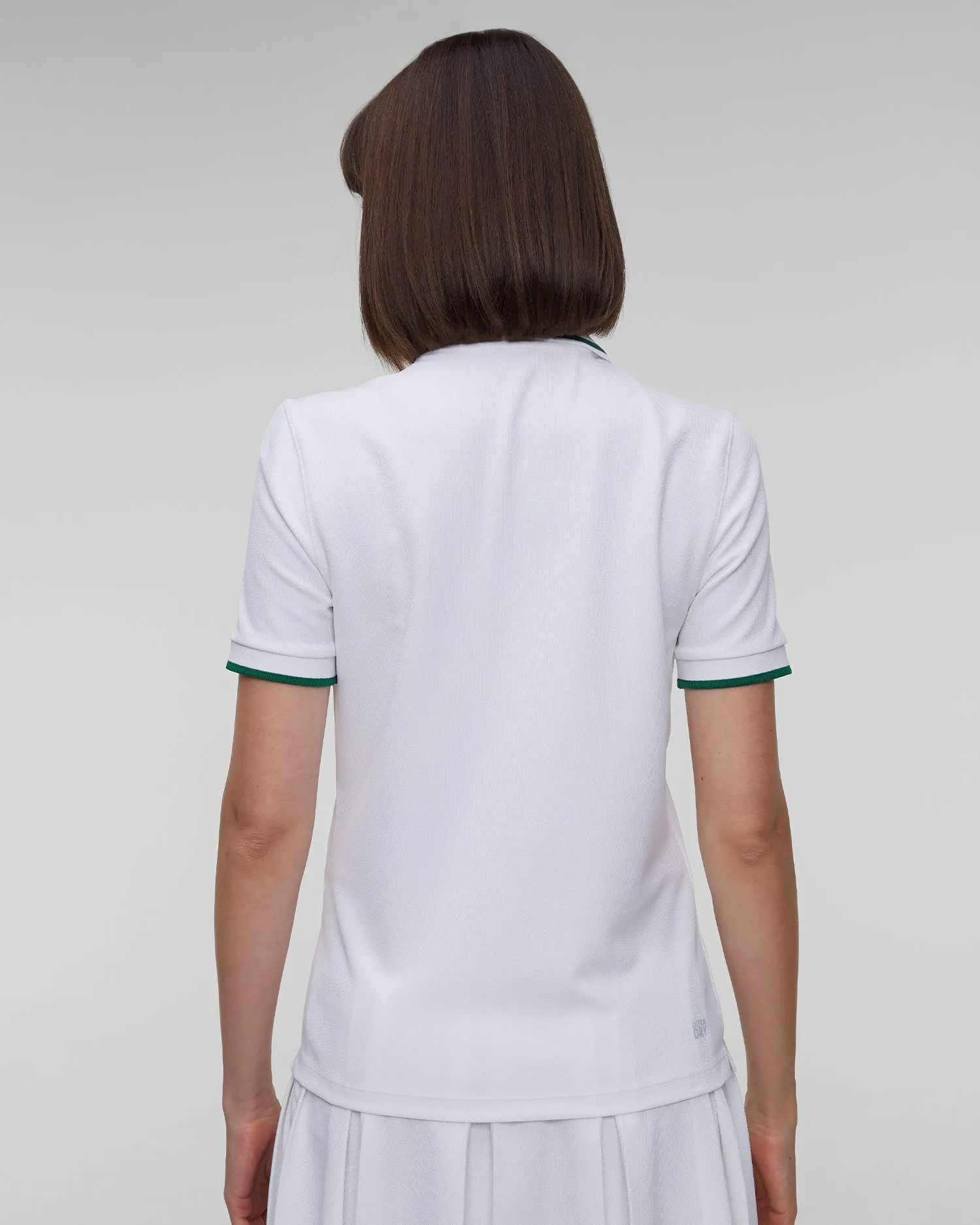 Women's white tennis polo Lacoste PF0965 pf0965-737